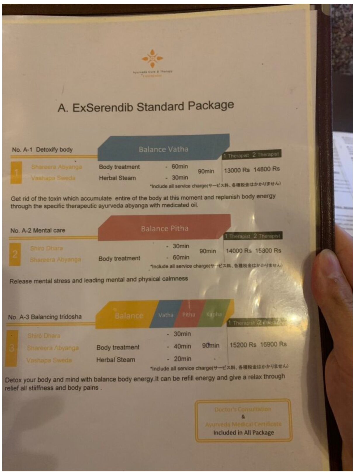 Exserendib Standard Packageの価格