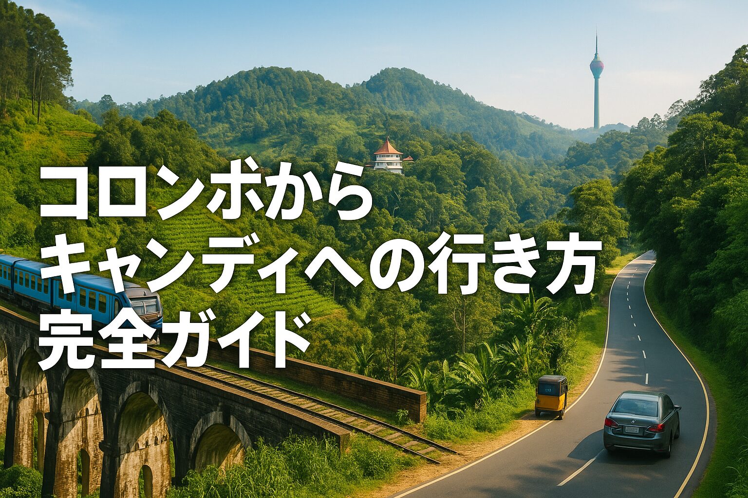コロンボからキャンディへの行き方完全ガイド ：バス・電車・タクシーを徹底比較