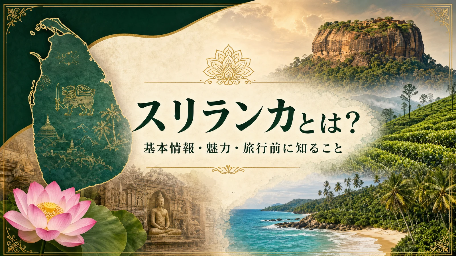 スリランカってどんな国かを紹介する旅行記事のアイキャッチ画像